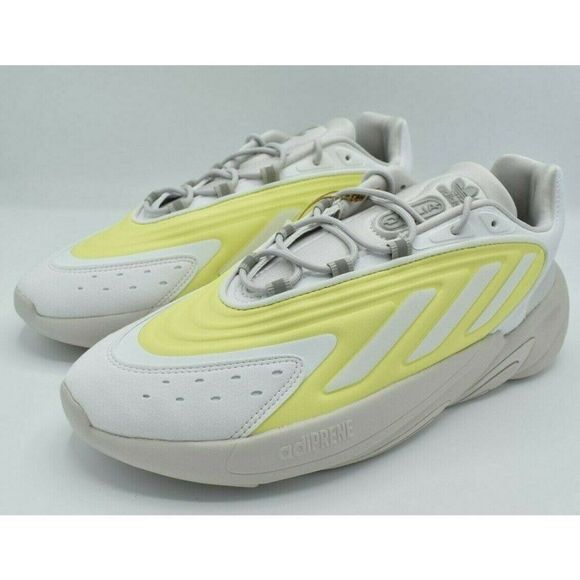 NWB Adidas Originals Mens Size 10 Ozelia White Yellow Grey Sneaker Shoes GZ9176 main image 9
